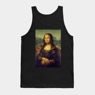 Mona Lisa Pixel Art Tank Top